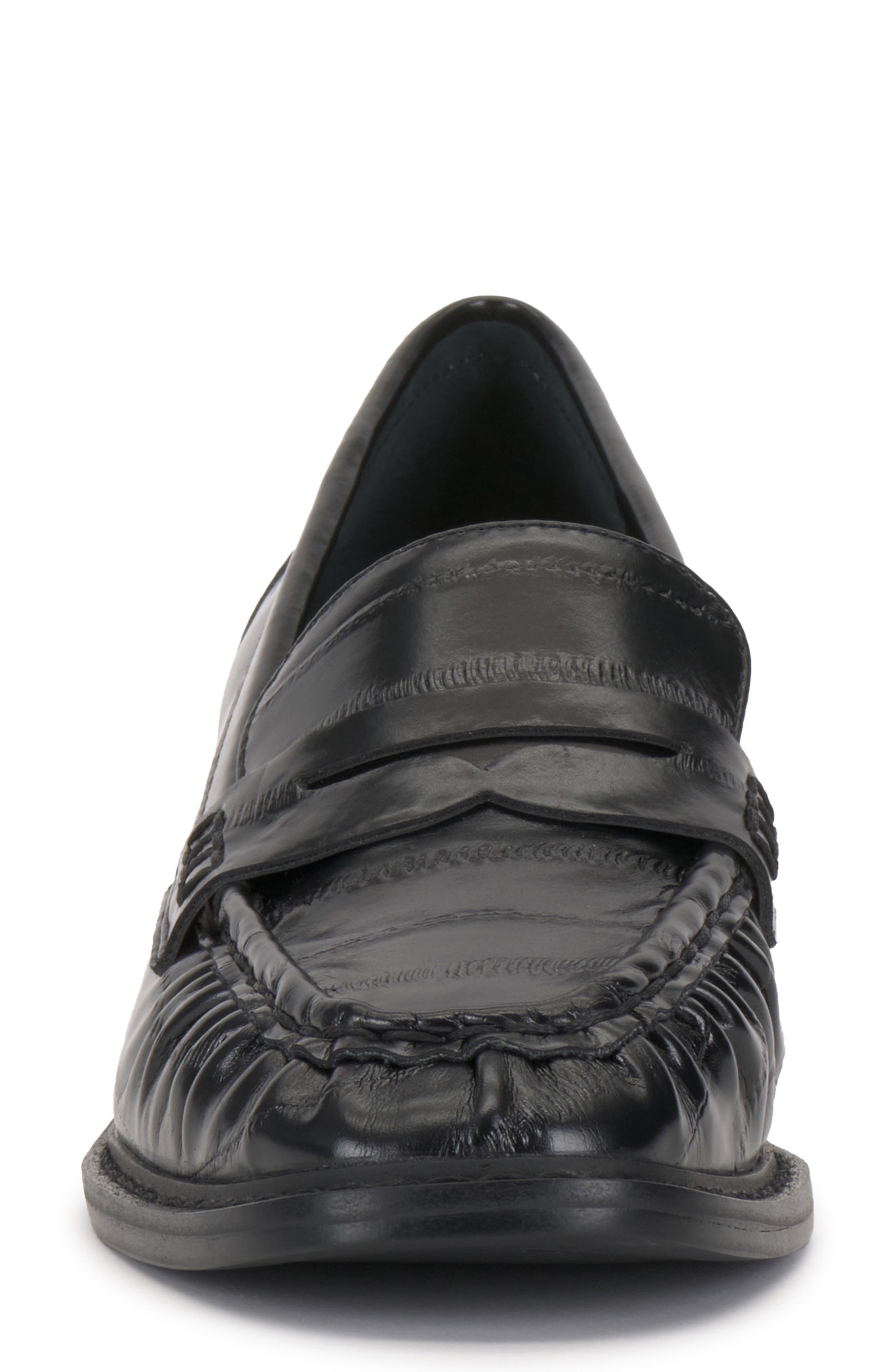 Eshnie Penny Loafer Pump, Alternate, color, BLACK