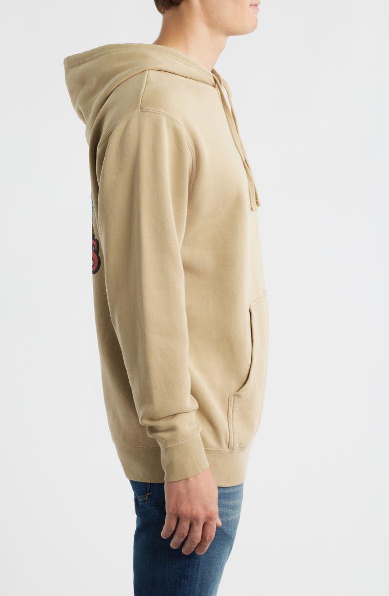 DARK SEAS Duck Pond Fleece Graphic Hoodie, Alternate, color, Sandstone