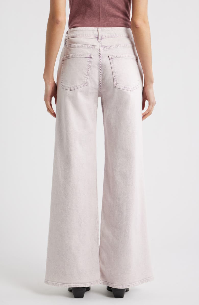 Treasure & Bond High Waist Wide Leg Jeans, Alternate, color, Pink Over Dye