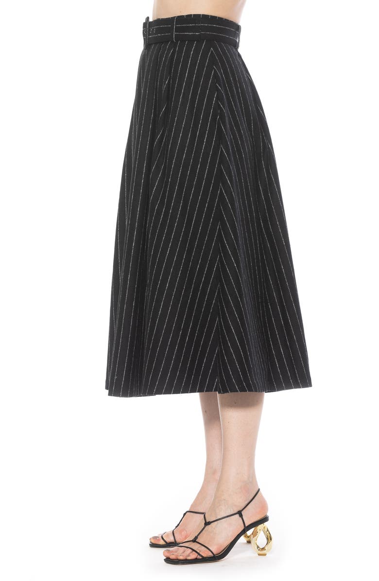 Alexia Admor Belted A-Line Midi Skirt, Alternate, color, 
