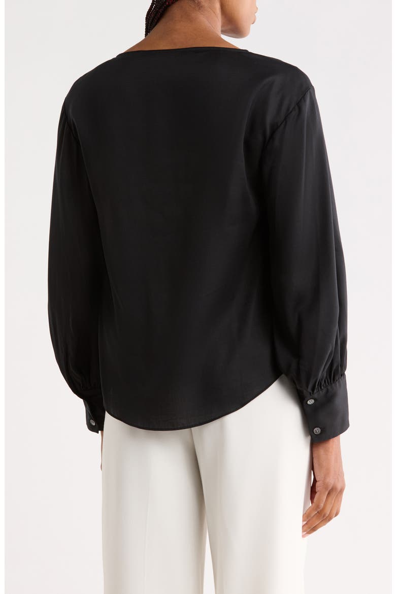 Ruched Top, Alternate, color, BLACK
