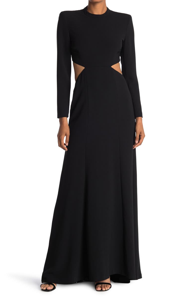 A.L.C. Gabriela Cutout Long Sleeve Maxi Dress, Main, color, 