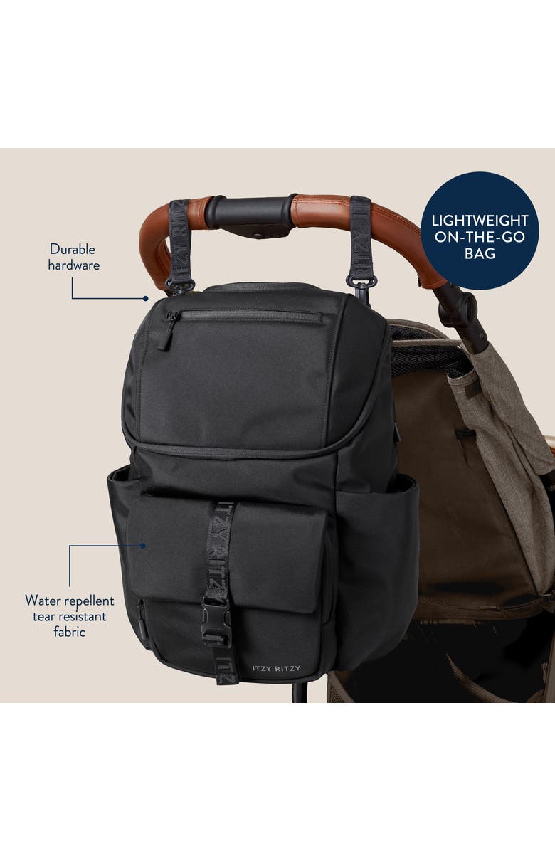 Itzy Ritzy Belong Bucket Backpack, Alternate, color, Black