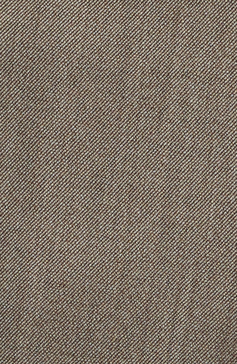 Zanella Parker Flat Front Wool Dress Pants, Alternate, color, Khaki