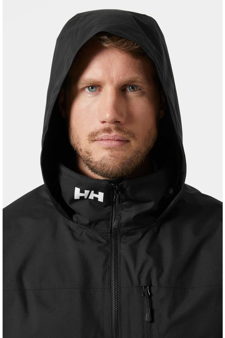 Hooded Crew 2.0 Waterproof Midlayer Sailing Jacket, Alternate, color, BLACK