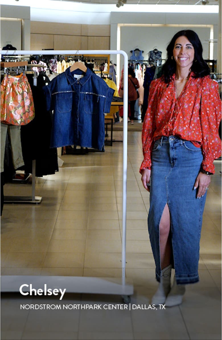 Kids' Sandie Sr. Rhinestone Denim Shirt, sales video thumbnail