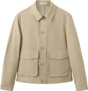 MANGO Cotton Blend Jacket