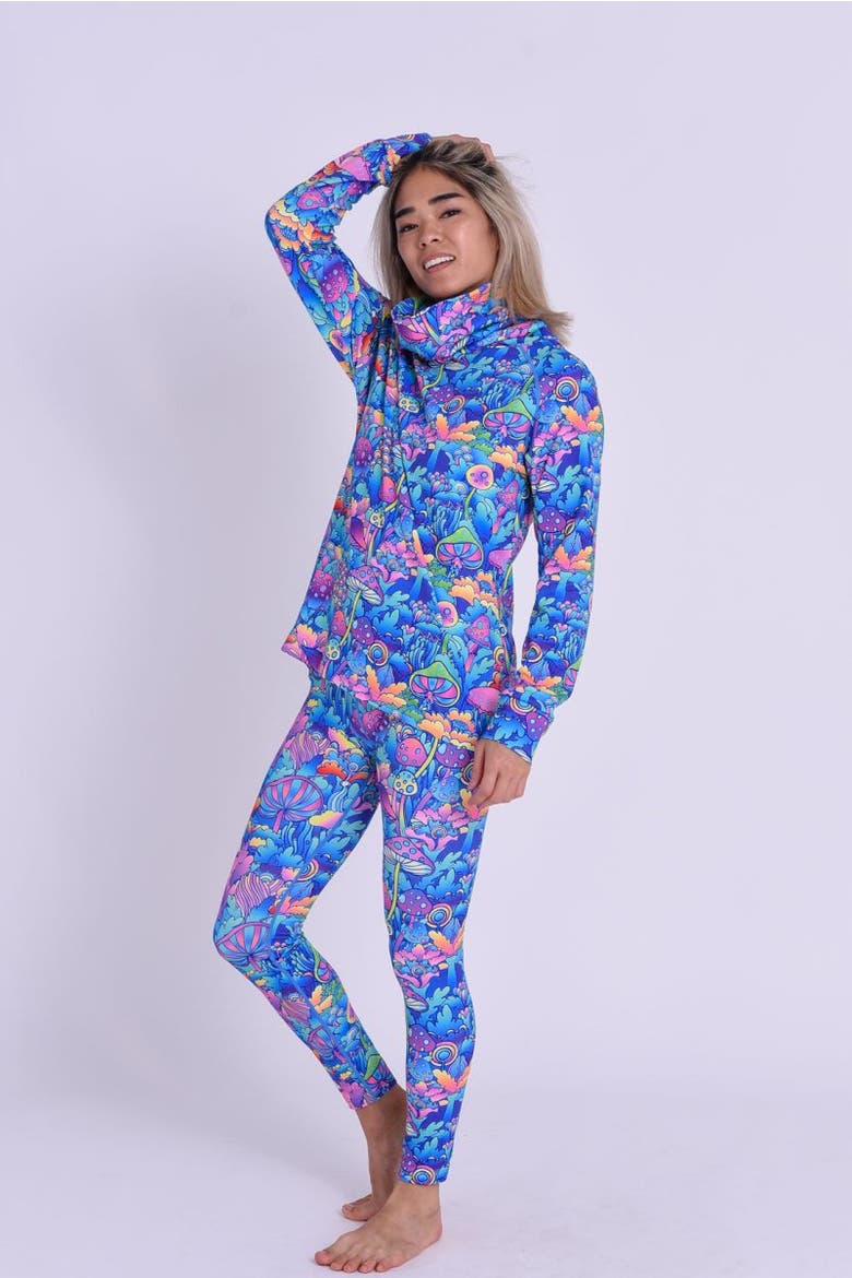 High Neck Baselayer Top - How High?? Women's, Alternate, color, multi-colour