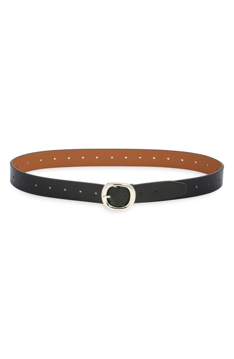 Reversible Faux Leather Belt