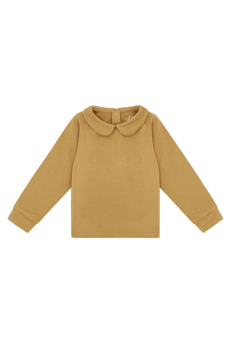 LS Organic Cotton Collared Shirt, Main, color, Clever Camel