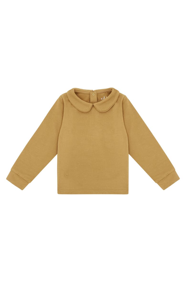 Vild House of Little LS Organic Cotton Collared Shirt, Main, color, Clever Camel