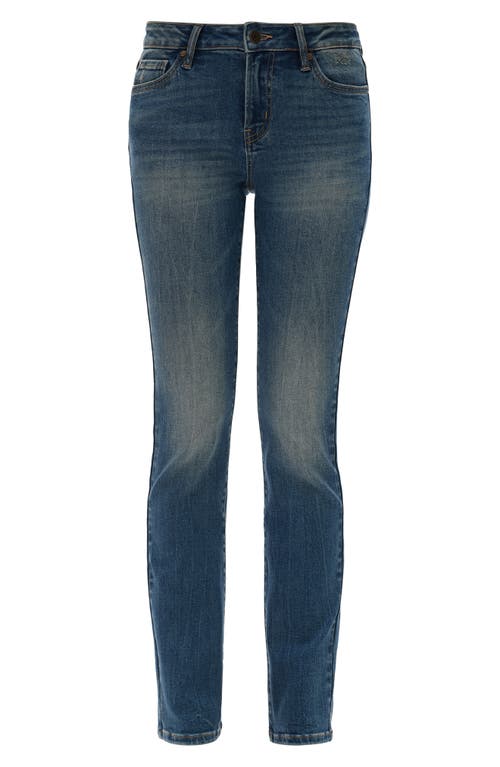 Bayeas Low Rise Slim Straight Leg Jeans In Blue