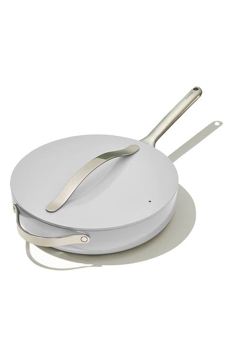 Nontoxic Ceramic Nonstick Sauté Pan with Lid