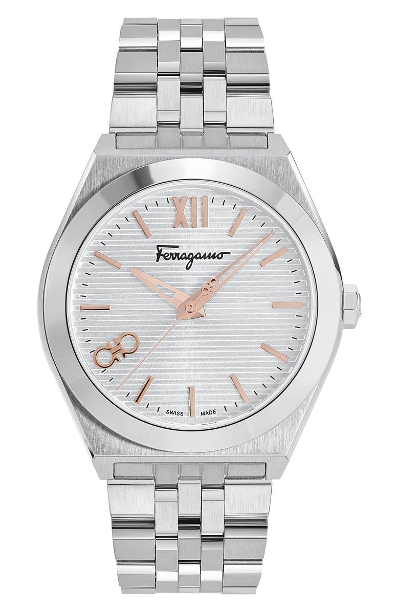 FERRAGAMO Vega Bracelet Watch, 40mm, Main, color, 