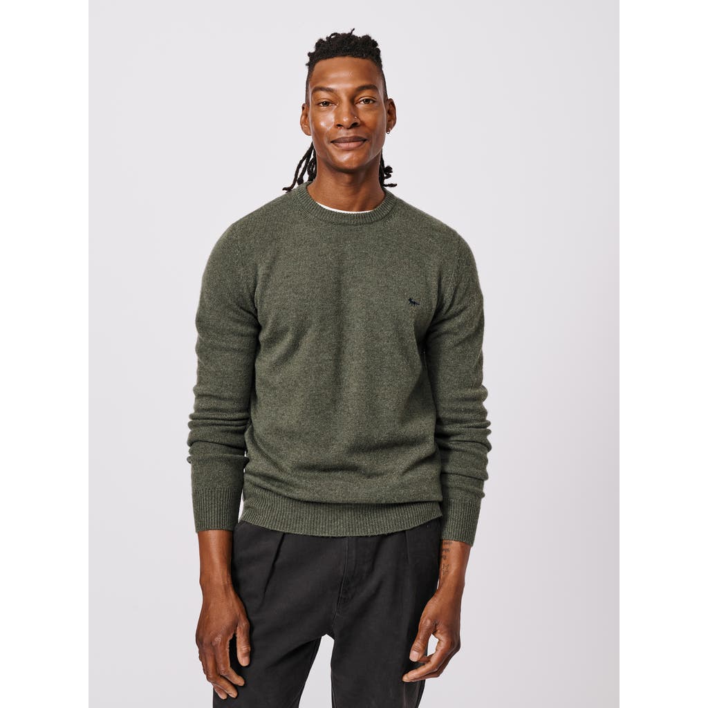 Aubin Westbourne Crew Neck Sweater In Brown
