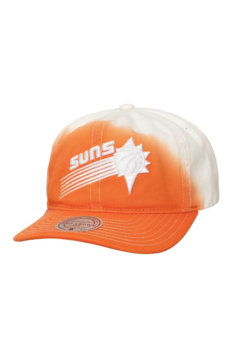 Men's Mitchell & Ness  Orange/White Phoenix Suns Dip Dye Pro Crown Adjustable Hat, Main, color, Orange