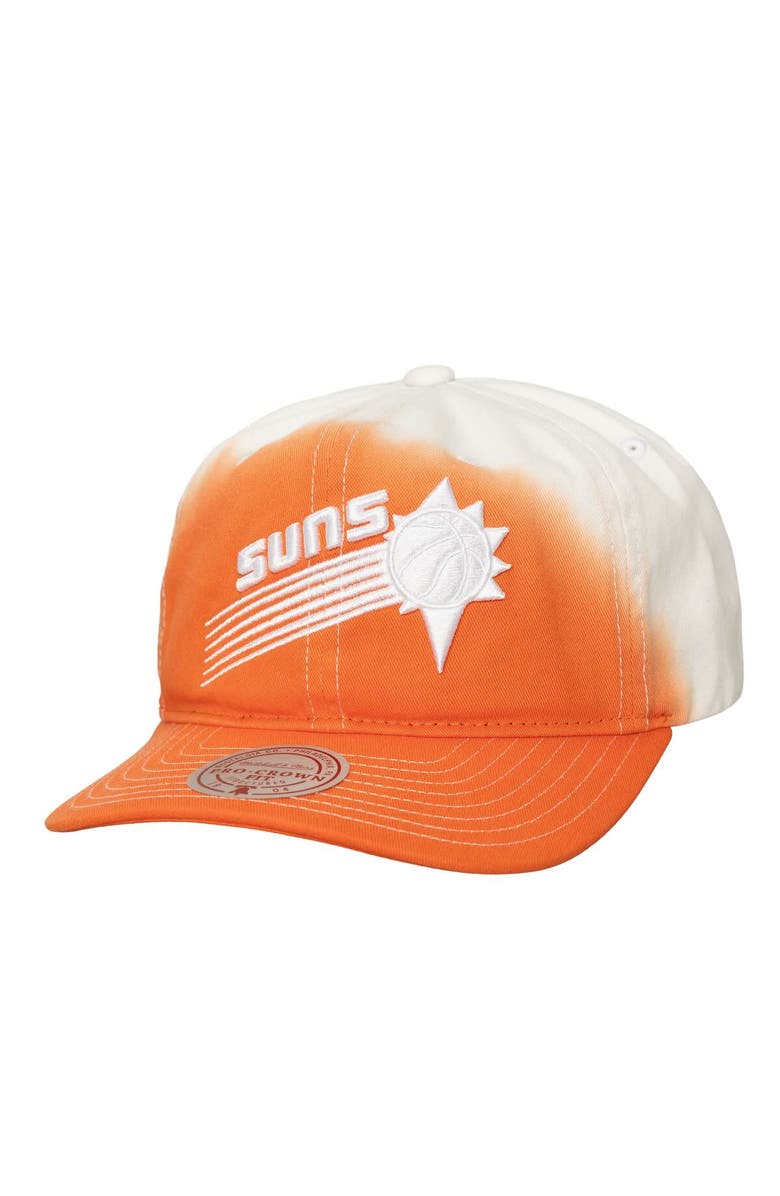 Mitchell & Ness Men's Mitchell & Ness Orange/White Phoenix Suns Dip Dye Pro Crown Adjustable Hat, Main, color, Orange