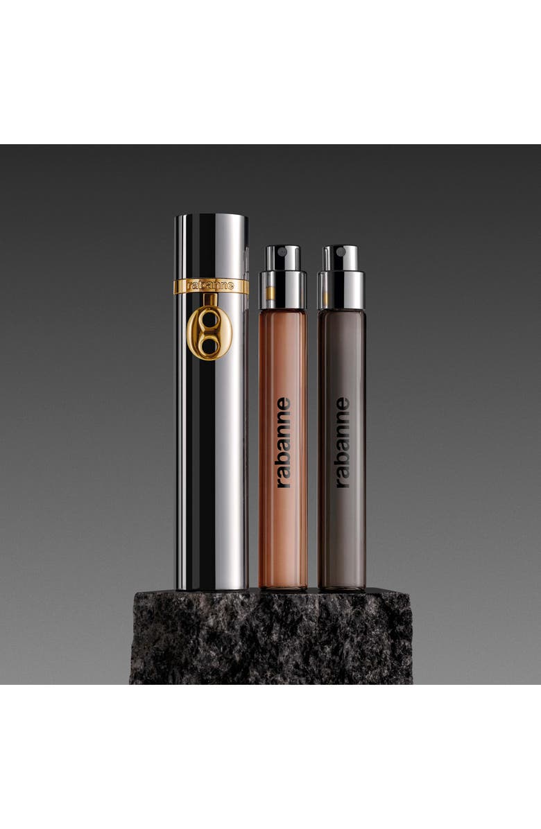 Rabanne Collection Travel Spray Case, Alternate, color, Silver