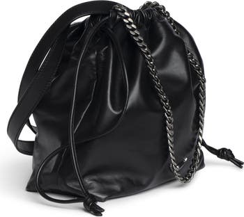 Zadig & Voltaire Rock Today Smooth Lambskin Leather Bucket