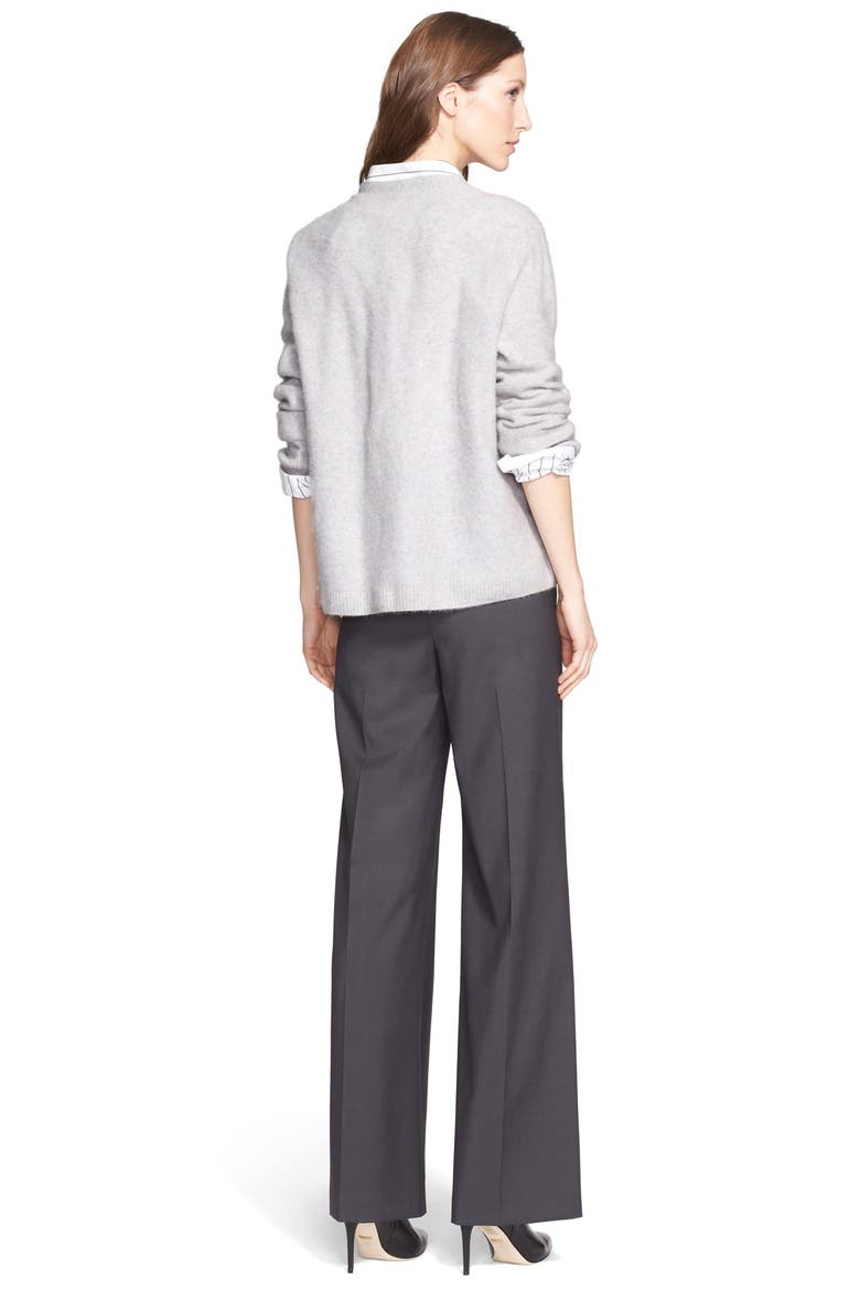Wide Leg Wool Suiting Trousers, Alternate, color, GREY PHANTOM