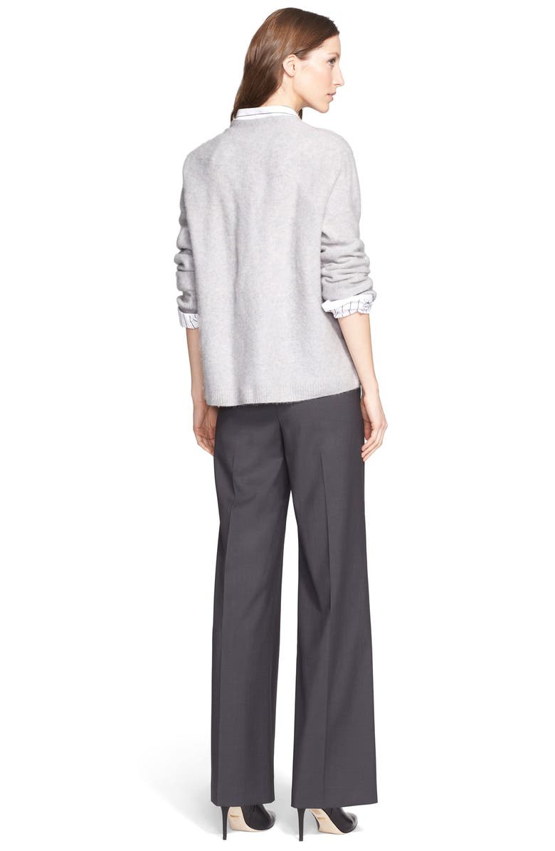 Nordstrom Signature and Caroline Issa Wide Leg Wool Suiting Trousers, Alternate, color, 