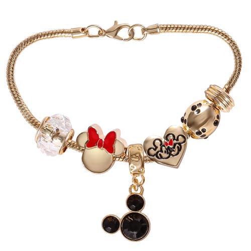 Disney Fashion Charm Bracelet, 7" In Gold
