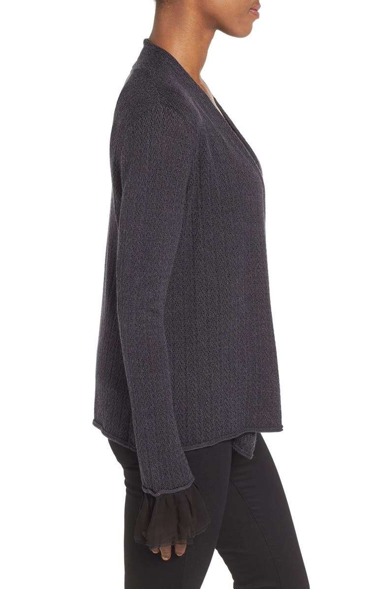 NIC+ZOE Chiffon Cuff Cardigan, Alternate, color,
