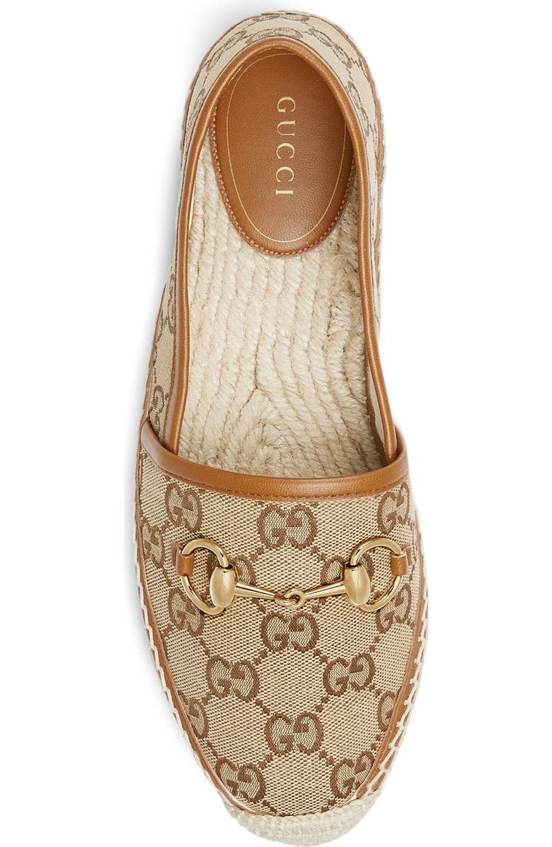Gucci Pilar Horsebit Espadrille Flat, Alternate, color,