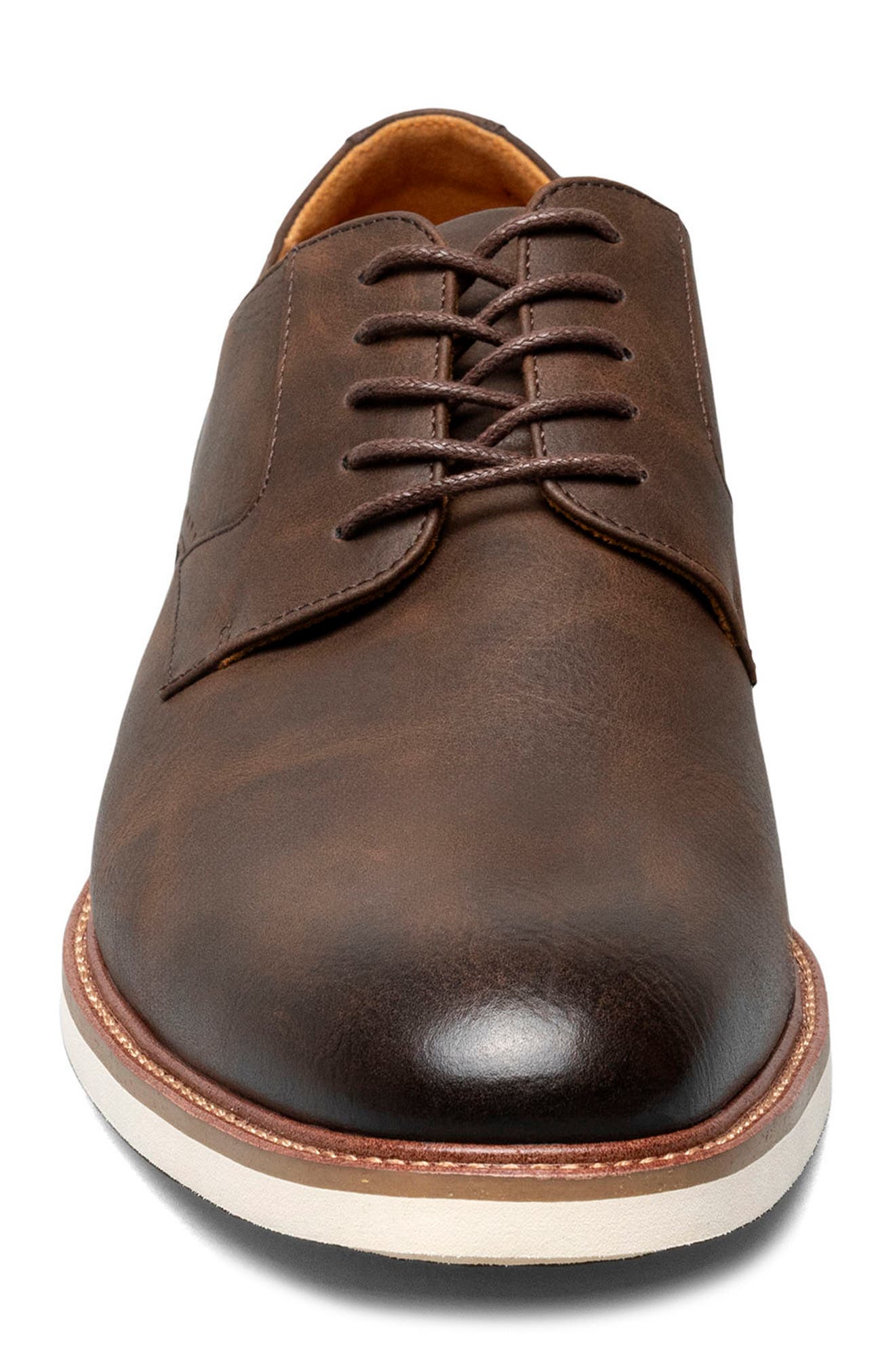 Stacy Adams Vinson Plain Toe Derby, Alternate, color, Brown