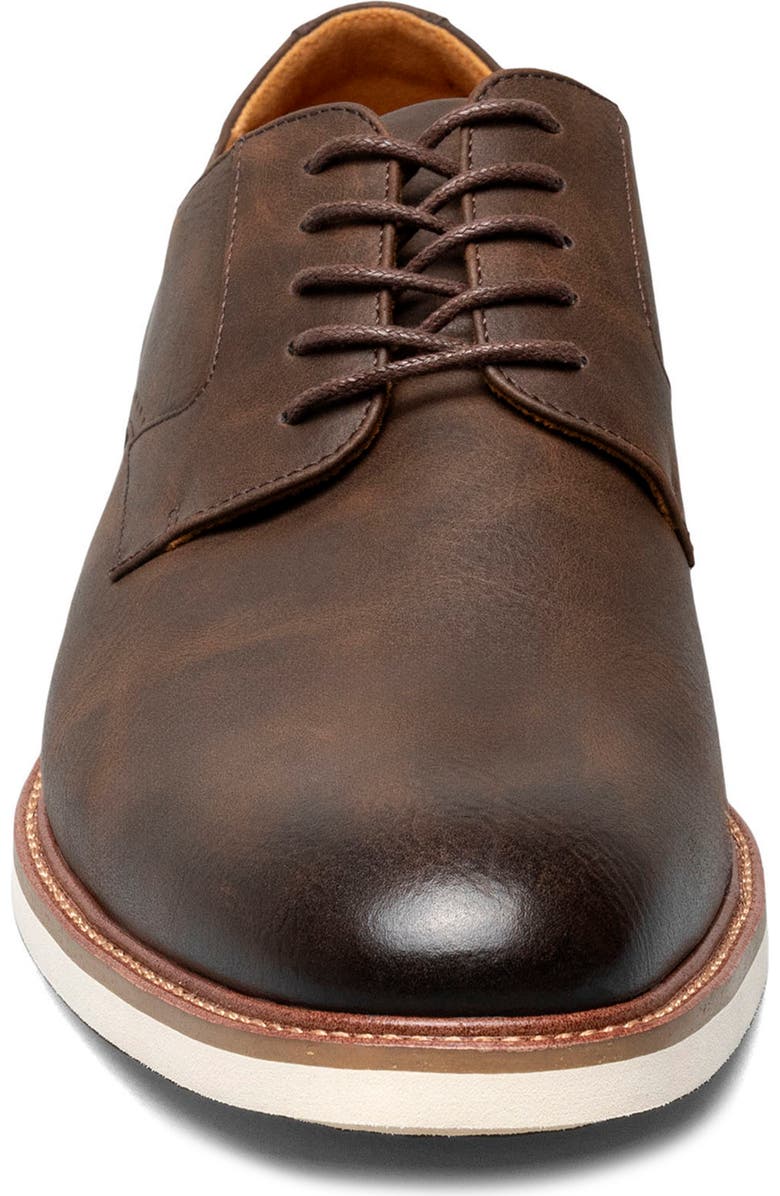 Stacy Adams Vinson Plain Toe Derby, Alternate, color, Brown