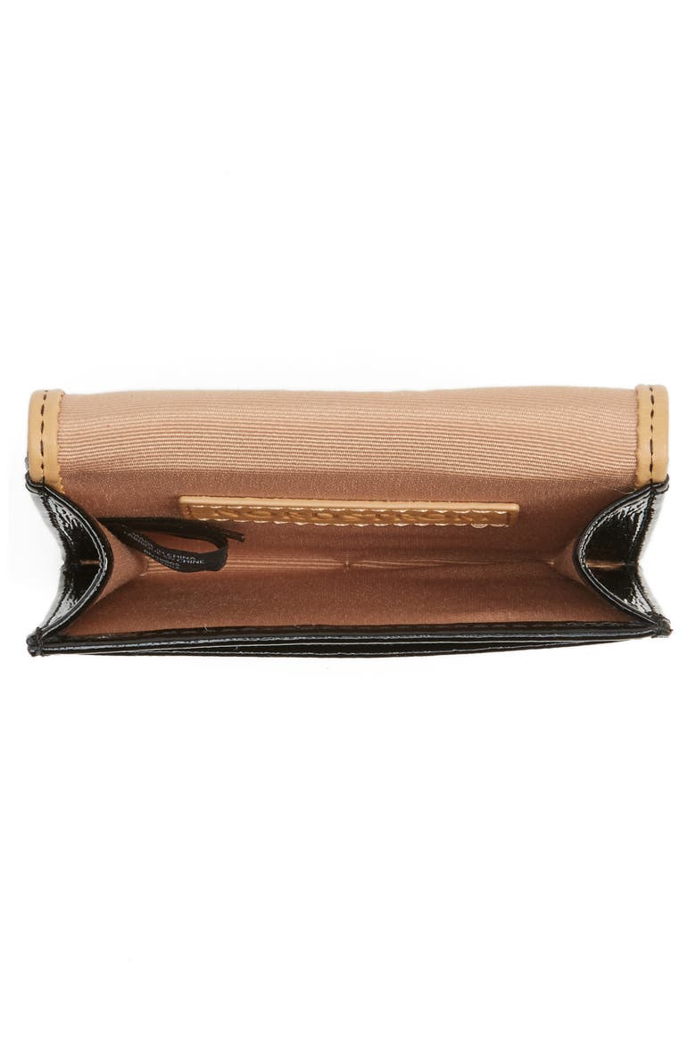 Leather Card Case, Alternate, color, BLACK SAFFIANO