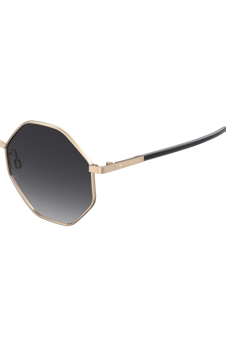 Love Moschino 56mm Irregular Sunglasses, Alternate, color, 