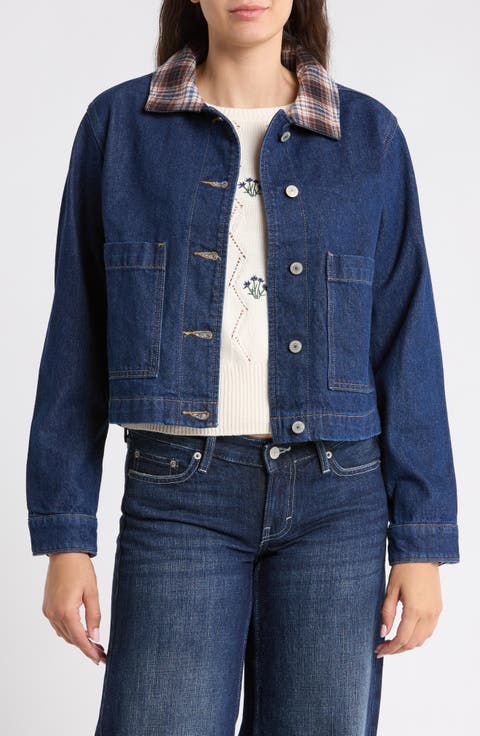 Relaxed Patch Pocket Denim Jacket