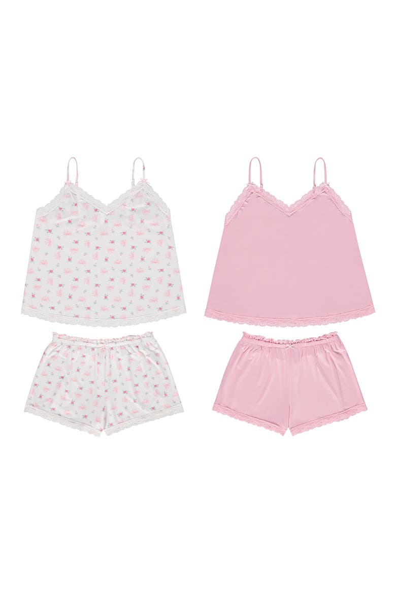 Fleur 4-Piece Pajamas Set, Alternate, color, IVORY