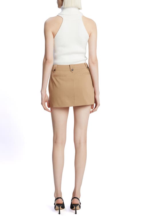 Bardot Jadey Mid Rise Mini Skirt In Camel