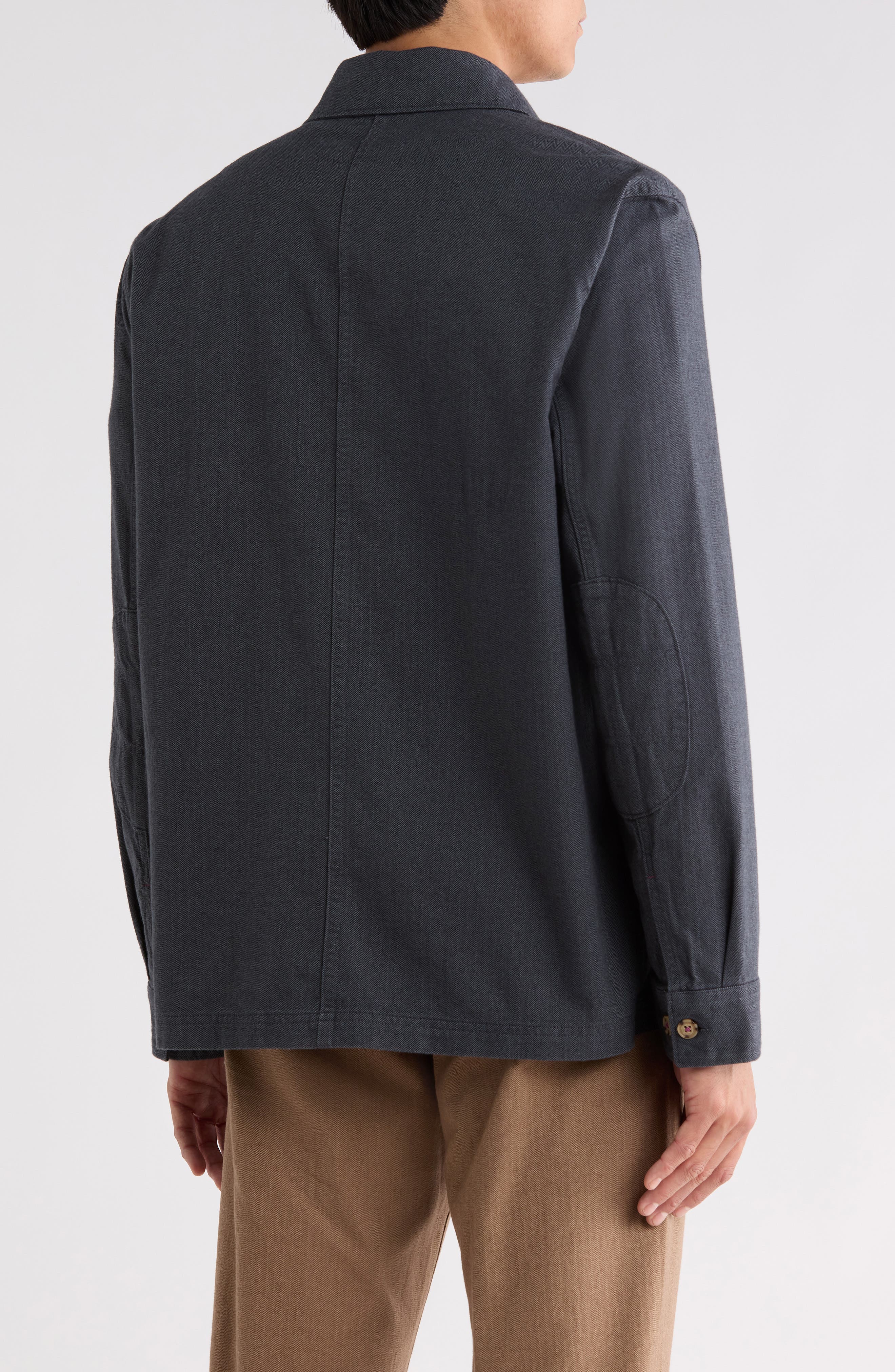 Bonobos Herringbone Stretch Overshirt (Men) | Nordstromrack