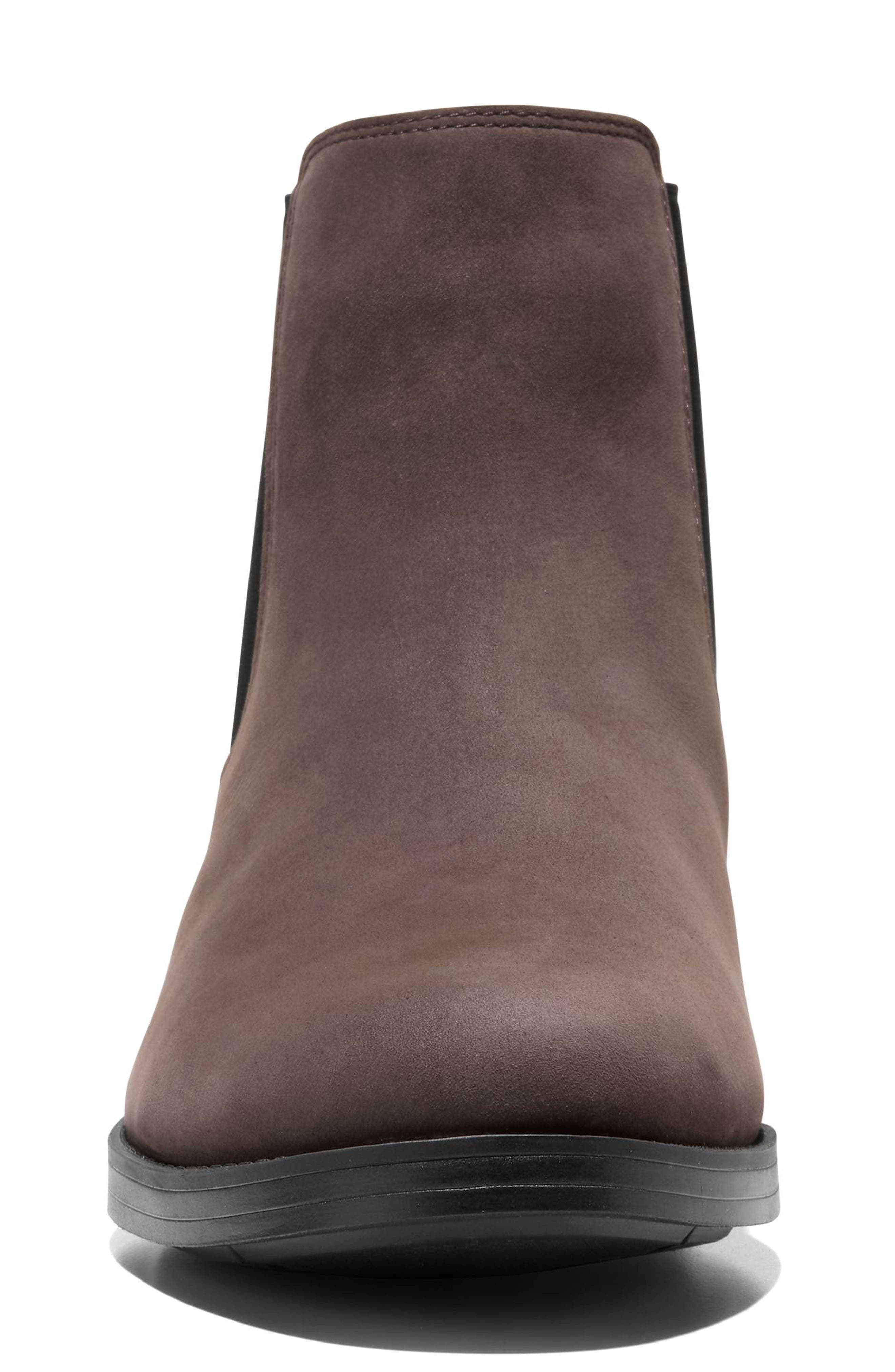 Cole Haan Newmark Grand Chelsea Boot, Alternate, color, Lava Nubuck / Black