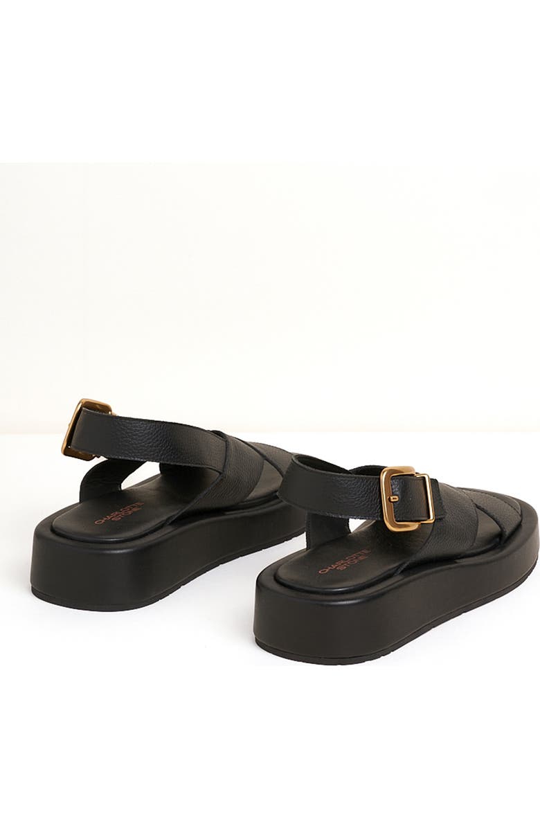 Charlotte Stone Anto Slingback Flatform Sandal, Alternate, color, Black