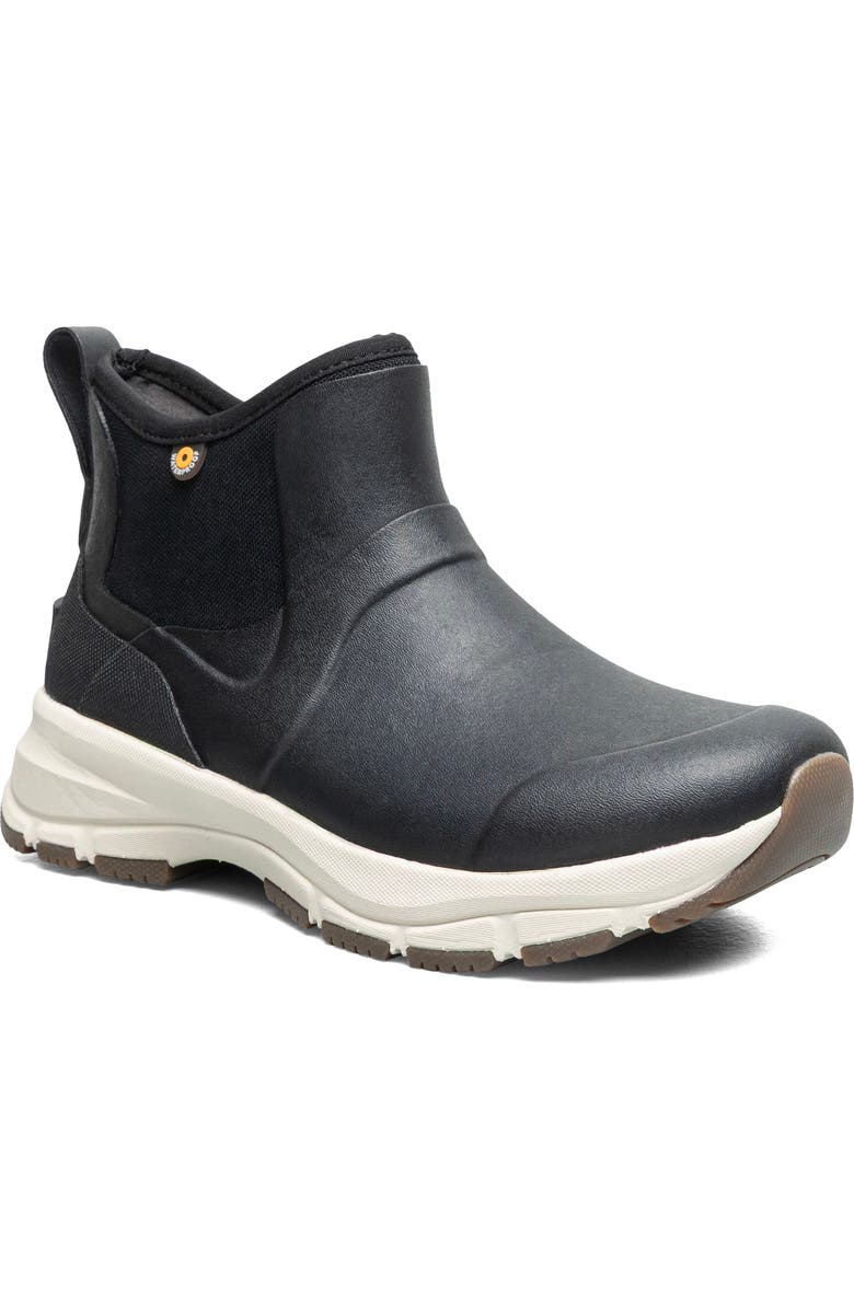 Bogs Spruce Waterproof Mid Chelsea Boot, Main, color, Black
