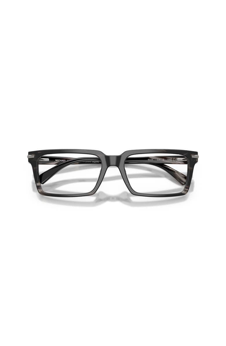 Michael Kors 54mm Rectangle optical glasses, Alternate, color, Black