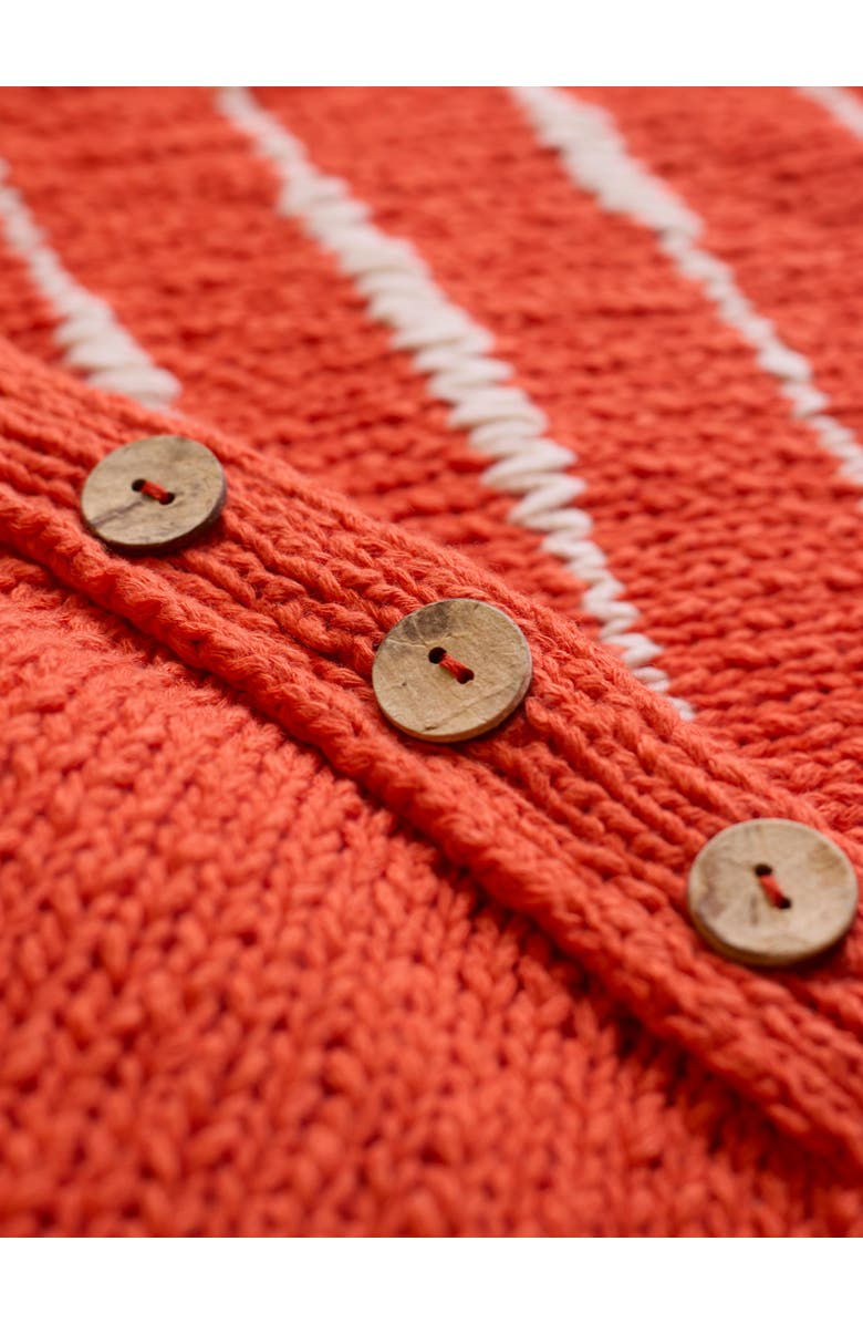 Celtic & Co. Drop Stitch Breton Sweater, Alternate, color, Burnt Orange