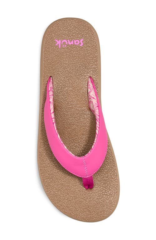 Sanuk Yoga Mat Ii Flip Flop In Pink