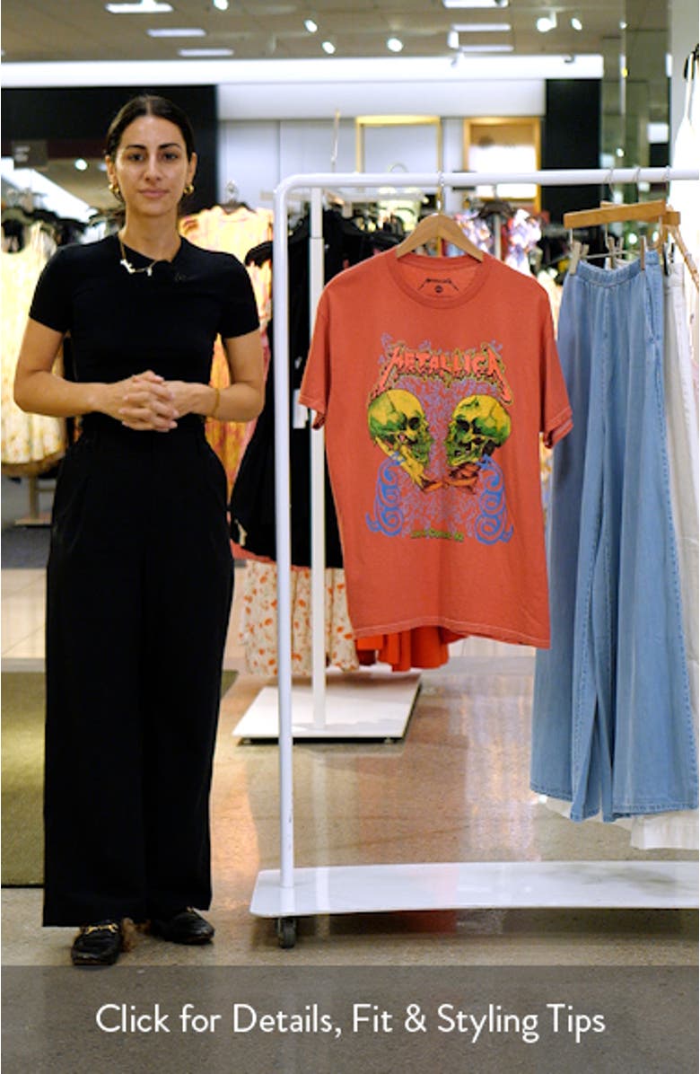 Metallica Skulls Cotton Graphic T-Shirt, sales video thumbnail