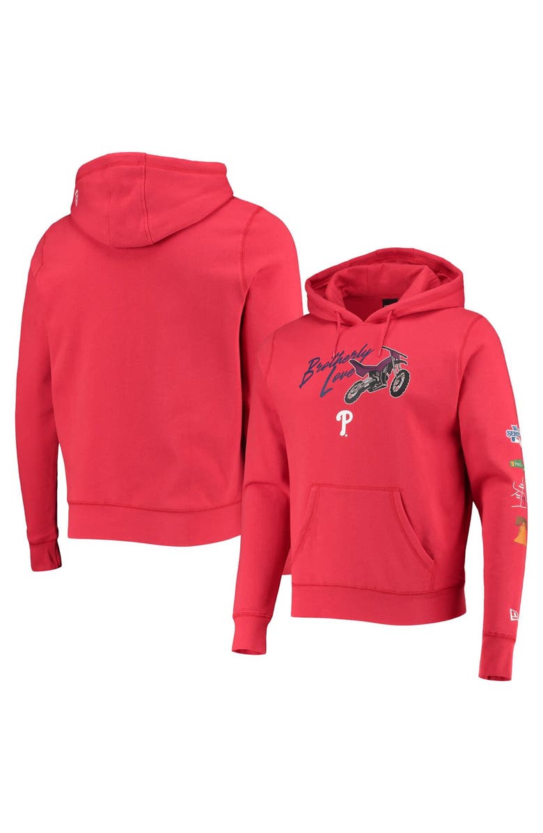 New Era Men's New Era Red Philadelphia Phillies City Transit Pullover Hoodie, Main, color, 