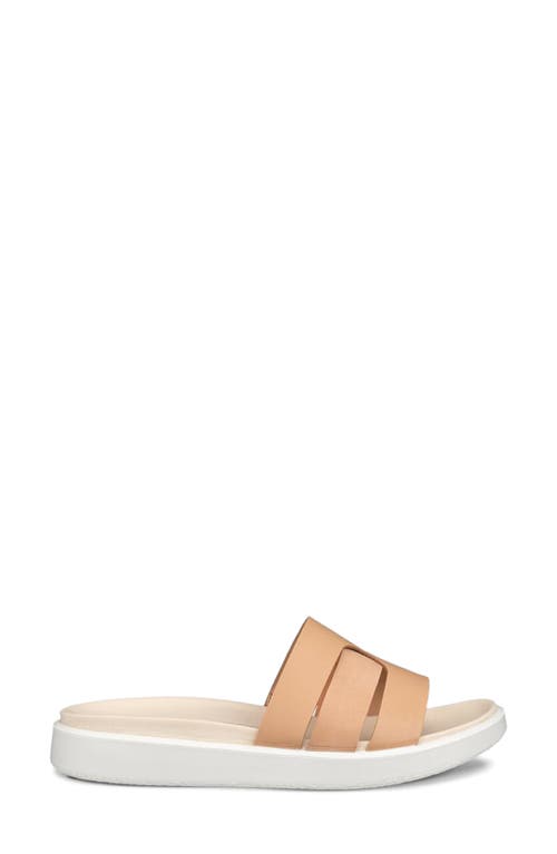 Ecco Flowt Oasis Slide Sandal In Biscuit/biscuit