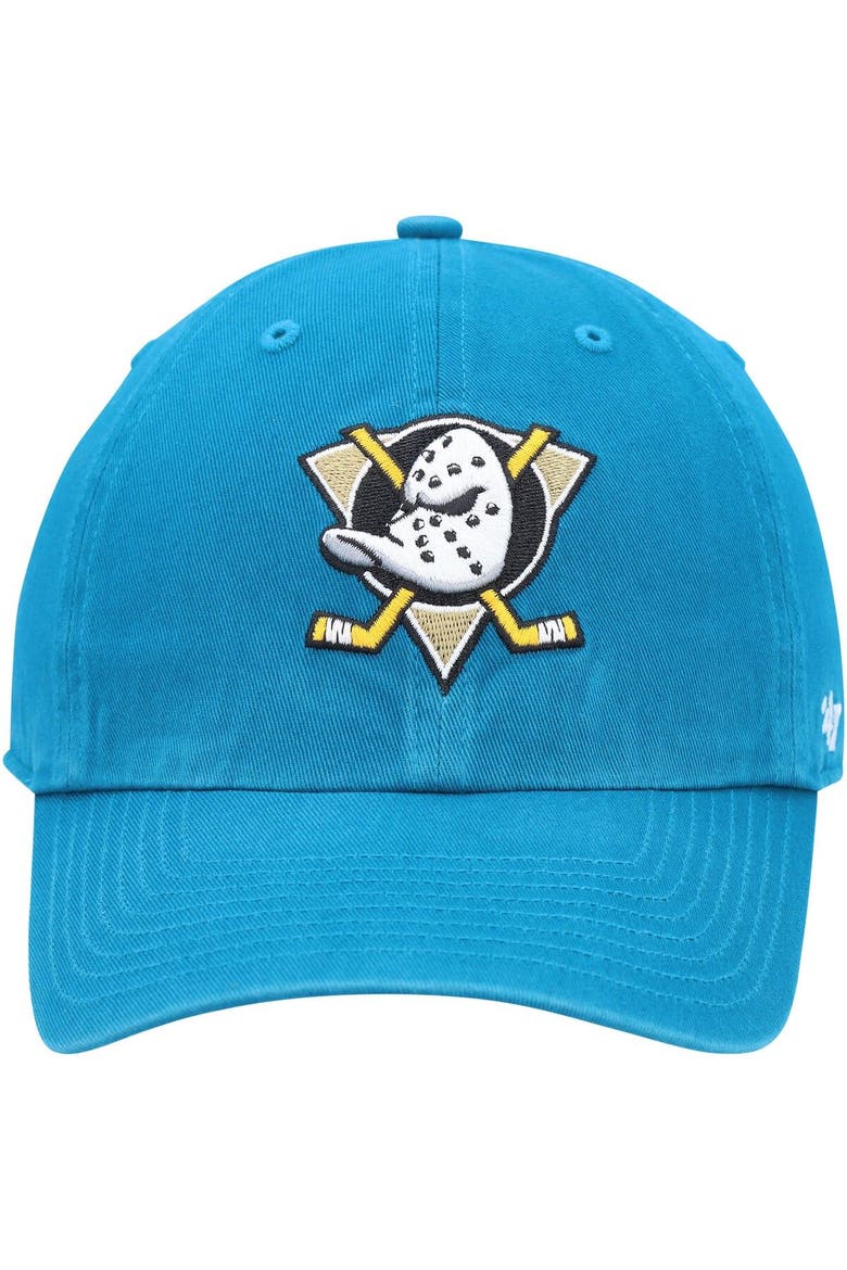 Men's '47 Teal Anaheim Ducks Clean Up Adjustable Hat, Alternate, color, Teal