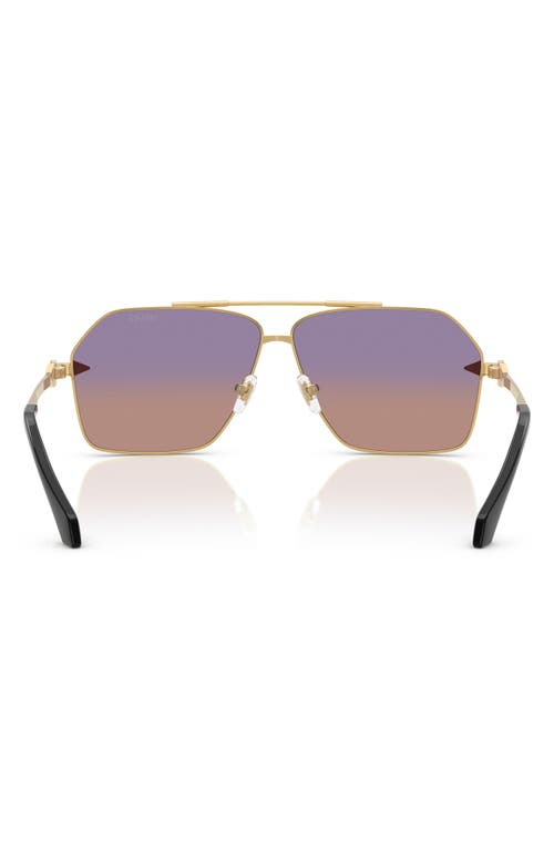 Versace 63mm Pilot Sunglasses