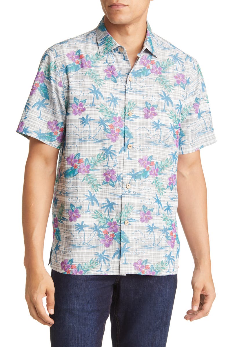 Tommy Bahama Coconut Point Balboa Island Short Sleeve Button-Up Shirt, Main, color,