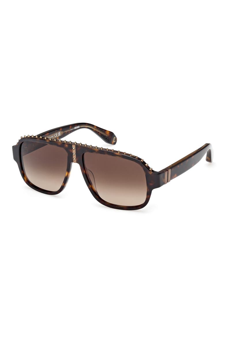 Roller 57mm Navigator Sunglasses, Alternate, color, HAVANA / BRONZE / ZEISS BROWN
