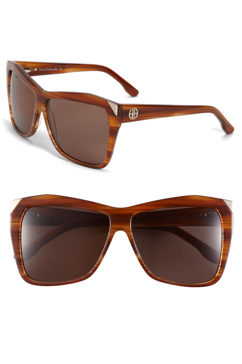 'Marie' Sunglasses, Main, color, LIGHT COFFEE